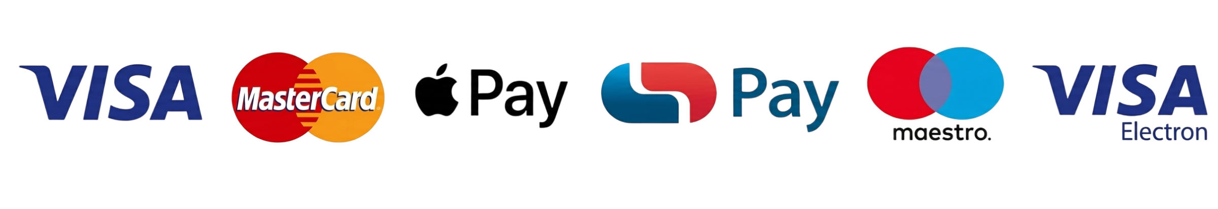 Accepted payment methods: Visa, MasterCard, Apple Pay, Capitec Pay, Maestro, Visa Electron
